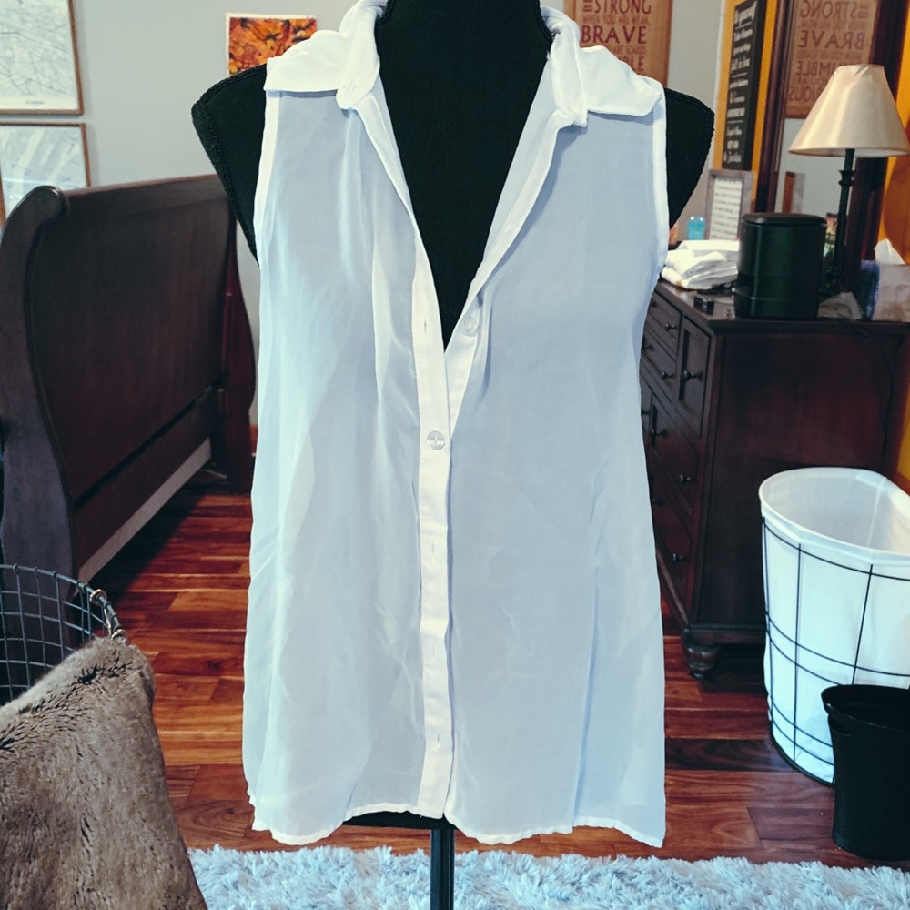 White button down